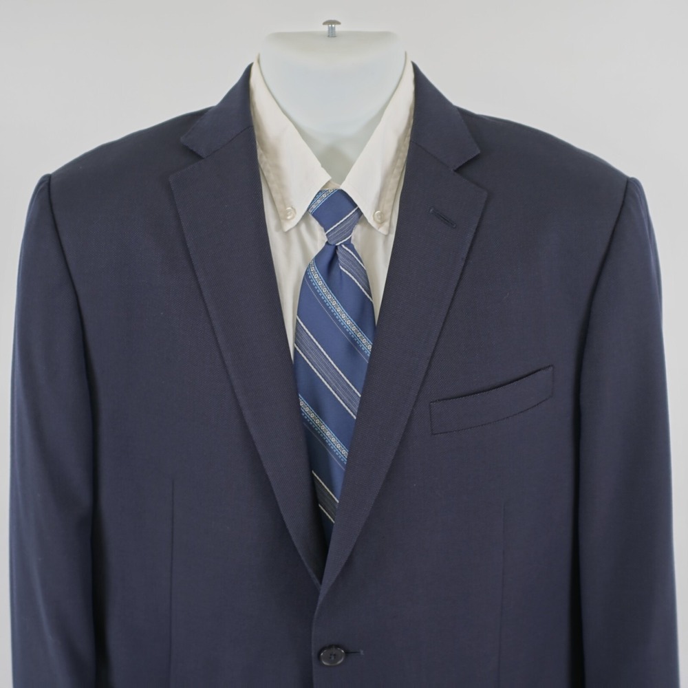 Ermenegildo Zegna Thick Textured Wool Blue 2 Button Blazer 40R / Slim 42R Drop 7